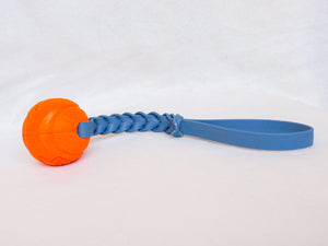 Contact toy with Chuckit! The Whistler with ball and biotane handle