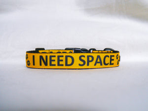 Collar "I need space" | 2.5 cm wide